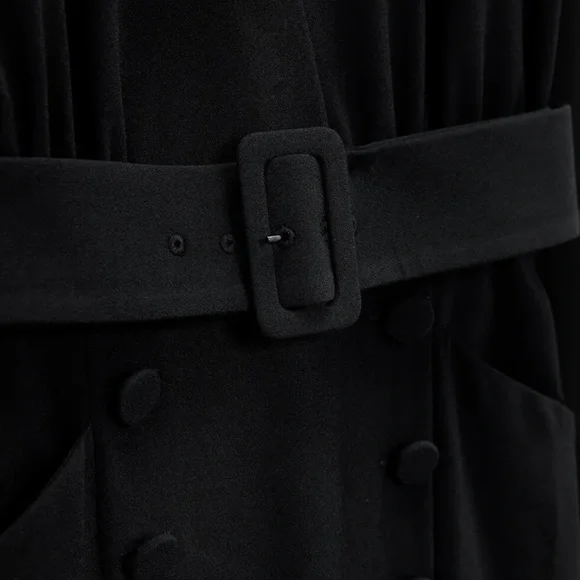 Zara Dresses Zara Wrap V-Neck Long Sleeve Belted Mid - Picture 9 of 10